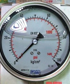 Đồng hồ đo áp lực Wika 0 - 100 kg/cm2