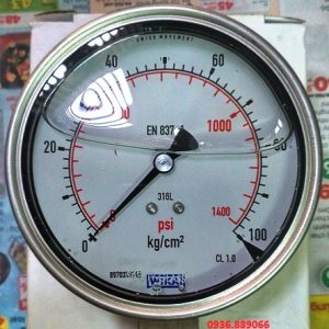 Đồng hồ đo áp lực Wika 0 - 100 kg/cm2