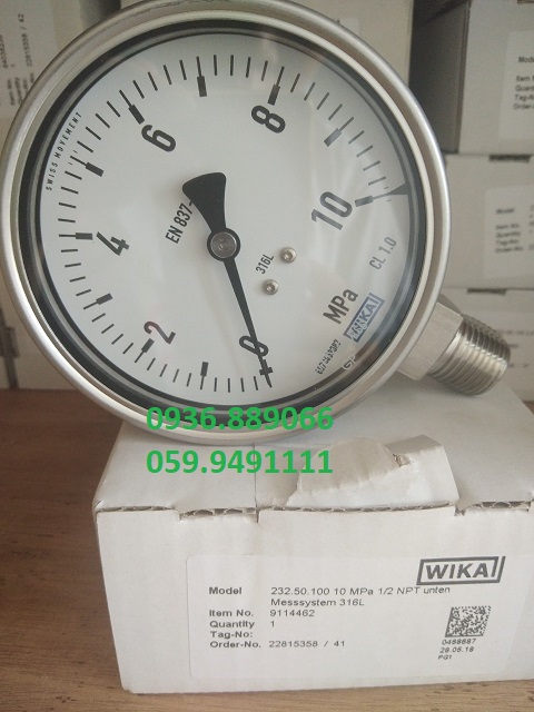 Đồng hồ áp suất Wika chính hãng tại Hà Nội giá tốt