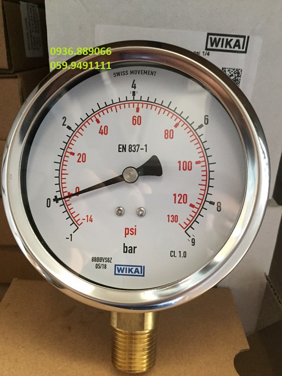 Đồng hồ áp suất Wika Châu Âu EN 837-1